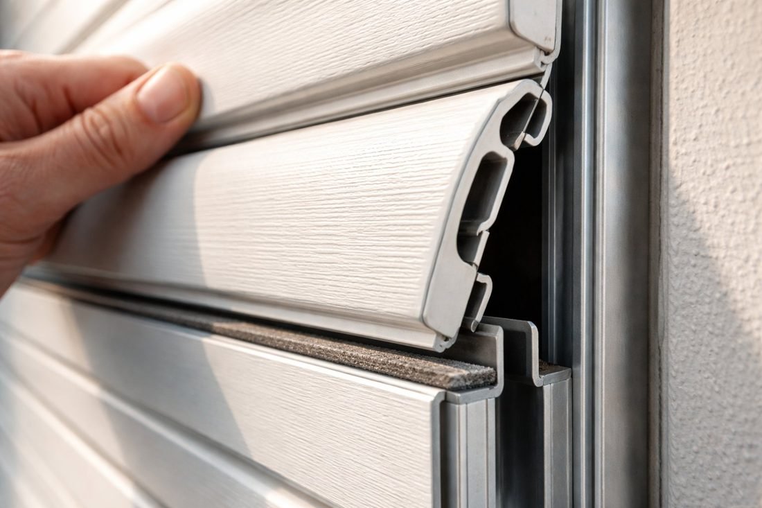 Vista del paseo marítimo de Salou con edificios residenciales y persianas de aluminio